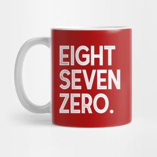 EightSevenZero. Mug